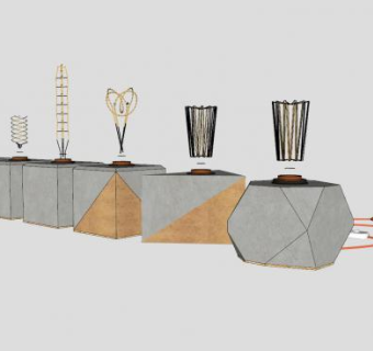 装饰灯具灯饰SU模型下载_sketchup草图大师SKP模型