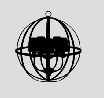 铁艺吊灯SU模型下载_sketchup草图大师SKP模型