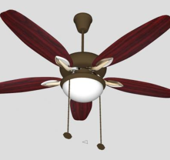 装饰吊扇SU模型下载_sketchup草图大师SKP模型