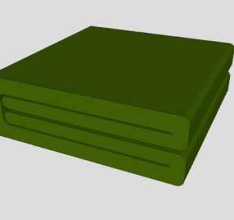 叠整齐的被子SU模型下载_sketchup草图大师SKP模型