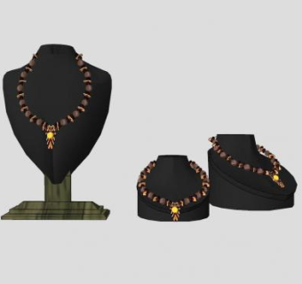 珠宝店首饰项链SU模型下载_sketchup草图大师SKP模型