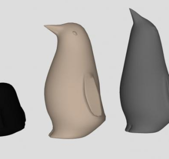 装饰工艺品小鸟SU模型下载_sketchup草图大师SKP模型