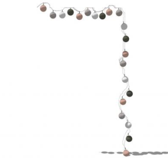 一串灯泡装饰灯SU模型下载_sketchup草图大师SKP模型