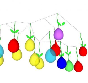 装饰气球SU模型下载_sketchup草图大师SKP模型