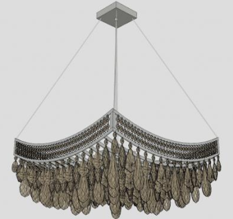 欧式吊灯sketchup模型下载_sketchup草图大师SKP模型