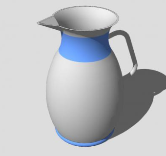 容器水瓶SU模型下载_sketchup草图大师SKP模型