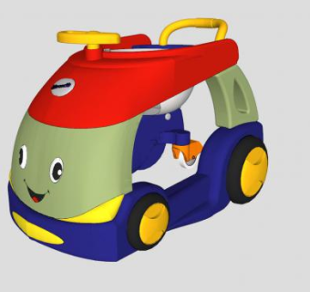 儿童玩具驾驶车SU模型下载_sketchup草图大师SKP模型