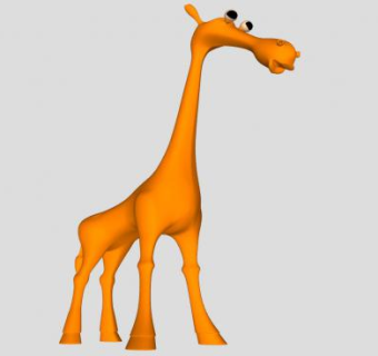 长颈鹿玩具SU模型下载_sketchup草图大师SKP模型