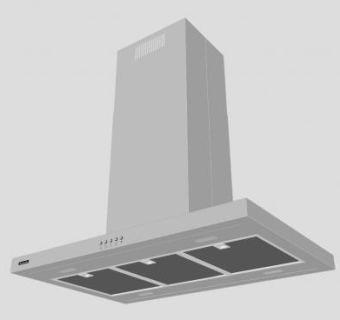 吸烟机厨房器具SU模型下载_sketchup草图大师SKP模型