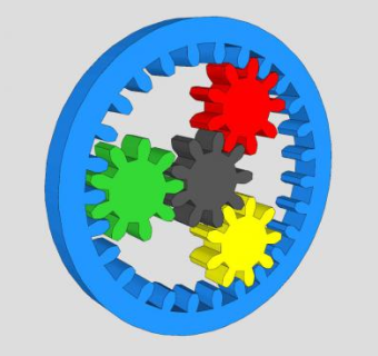 儿童玩具齿轮装饰SU模型下载_sketchup草图大师SKP模型