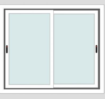 推玻璃窗sketchup模型下载_sketchup草图大师SKP模型