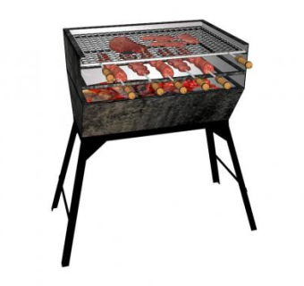 烧烤架su模型下载_sketchup草图大师SKP模型