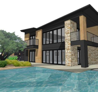 沙漠别墅su模型下载_sketchup草图大师SKP模型