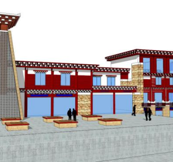 藏族su模型下载_sketchup草图大师SKP模型