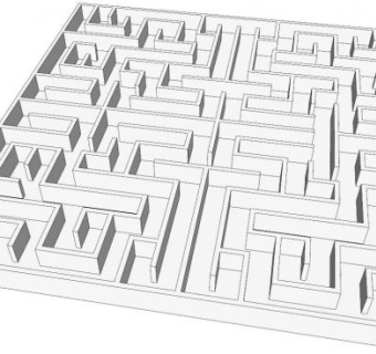 迷宫su模型下载_sketchup草图大师SKP模型