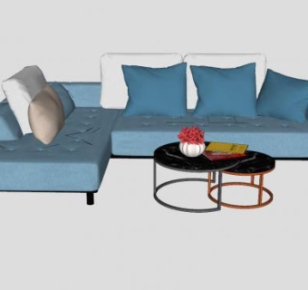 现代沙发家具小茶几SU模型下载_sketchup草图大师SKP模型