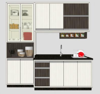 厨房橱柜厨具sketchup模型下载_sketchup草图大师SKP模型