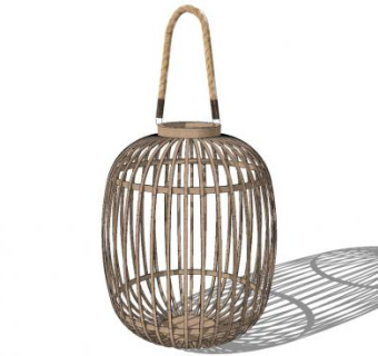 防腐木灯笼SU模型下载_sketchup草图大师SKP模型