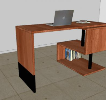 电脑桌办公桌sketchup模型下载_sketchup草图大师SKP模型