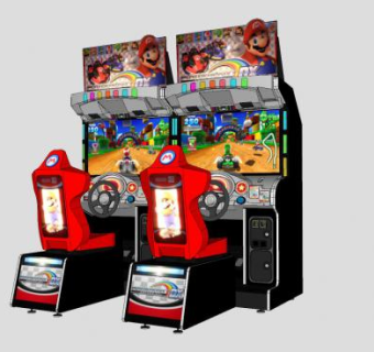 卡丁车游戏机电子室SU模型下载_sketchup草图大师SKP模型