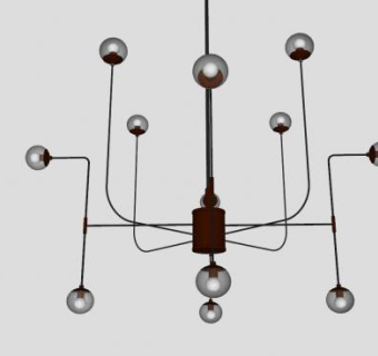 现代吊灯灯具sketchup模型下载_sketchup草图大师SKP模型