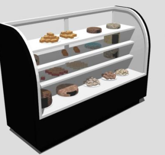 展示柜su模型下载_sketchup草图大师SKP模型