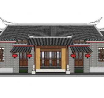 古建屋顶su模型下载_sketchup草图大师SKP模型