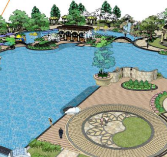 场景su模型下载_sketchup草图大师SKP模型