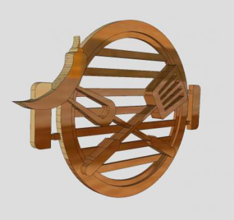 餐厅厨房LOGO标志SU模型下载_sketchup草图大师SKP模型