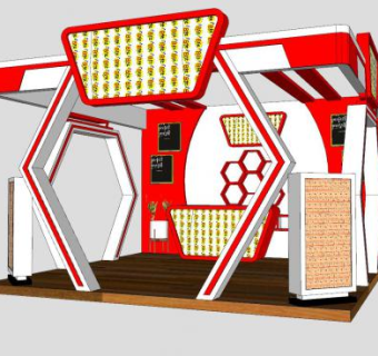 现代展厅SU模型下载_sketchup草图大师SKP模型