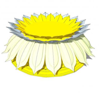 莲花台SU模型下载_sketchup草图大师SKP模型