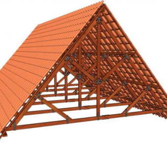 坡屋顶su模型下载_sketchup草图大师SKP模型