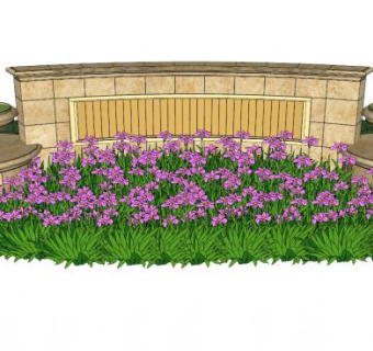 小区景墙su模型下载_sketchup草图大师SKP模型