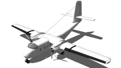 固定翼su模型下载_sketchup草图大师SKP模型