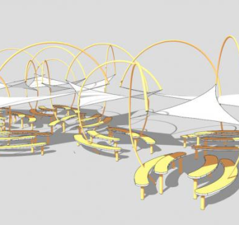 膜结构su模型下载_sketchup草图大师SKP模型