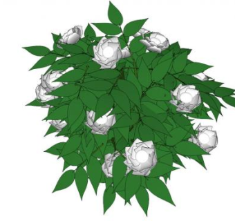 牡丹su模型下载_sketchup草图大师SKP模型