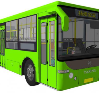 长途汽车su模型下载_sketchup草图大师SKP模型