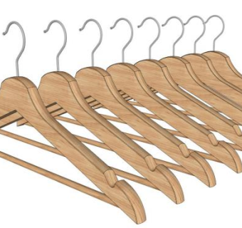 服装店衣架su模型下载_sketchup草图大师SKP模型