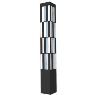 欧式灯柱su模型下载_sketchup草图大师SKP模型