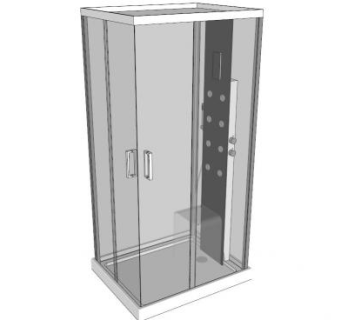 淋浴房su模型下载_sketchup草图大师SKP模型