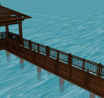 亲水台su模型下载_sketchup草图大师SKP模型