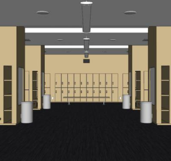 更衣柜su模型下载_sketchup草图大师SKP模型