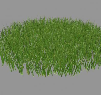 圆形草地SU模型下载_sketchup草图大师SKP模型