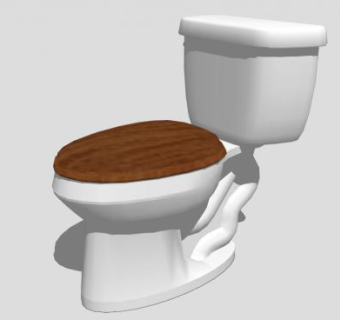 坐便器su模型下载_sketchup草图大师SKP模型