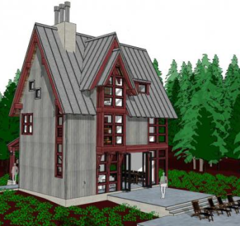 屋顶玻璃天窗su模型下载_sketchup草图大师SKP模型