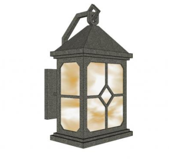 中室外壁灯su模型下载_sketchup草图大师SKP模型