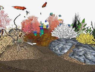 珊瑚礁su模型下载_sketchup草图大师SKP模型