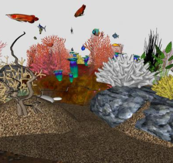 珊瑚礁su模型下载_sketchup草图大师SKP模型