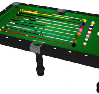 桌球台su模型下载_sketchup草图大师SKP模型