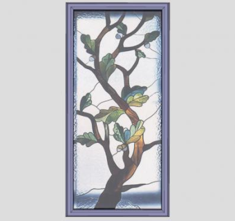 彩色玻璃面板SU模型下载_sketchup草图大师SKP模型